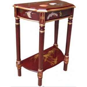 Console chinoise rouge ancien