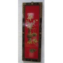 Tableau chinois laque rouge 