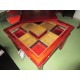 Table chinoise de jeux rouge
