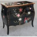 Commode chinoise laque noire 