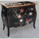 Commode chinoise laque noire 